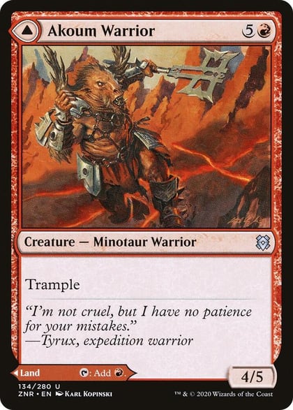 Akoum Warrior, Zendikar Rising 134