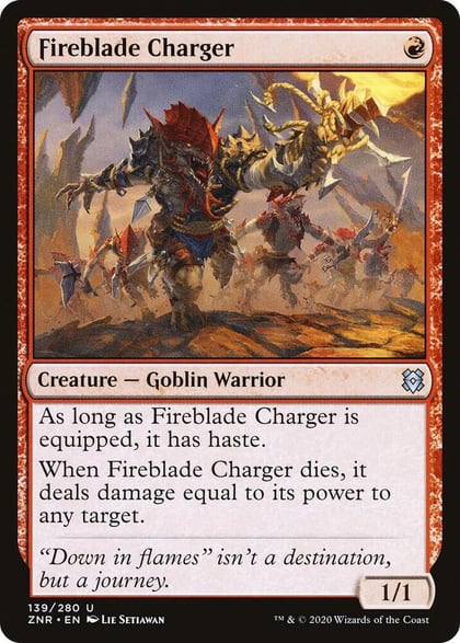 Fireblade Charger, Zendikar Rising 139