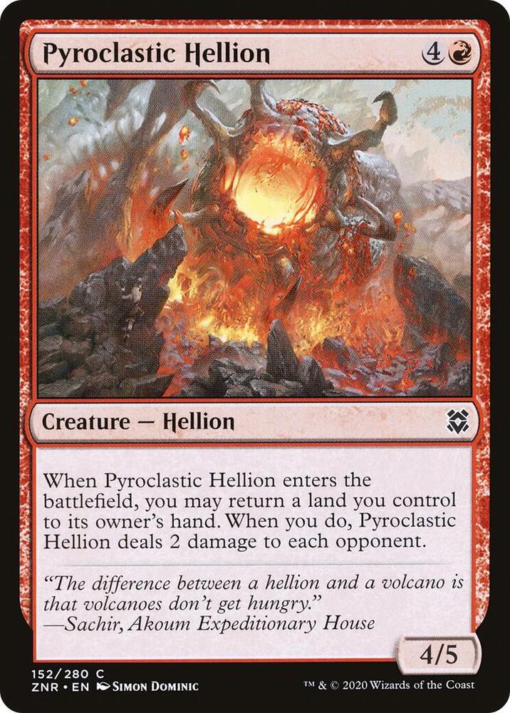 Pyroclastic Hellion, Zendikar Rising 152