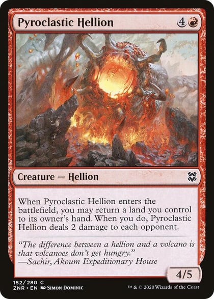 Pyroclastic Hellion, Zendikar Rising 152