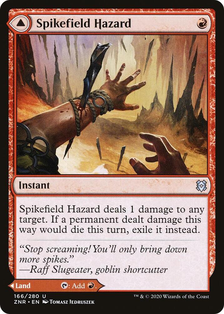 Spikefield Hazard, Zendikar Rising 166