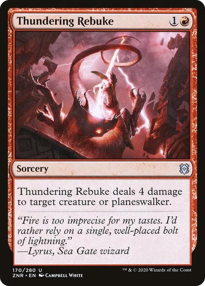 Thundering Rebuke, Zendikar Rising 170