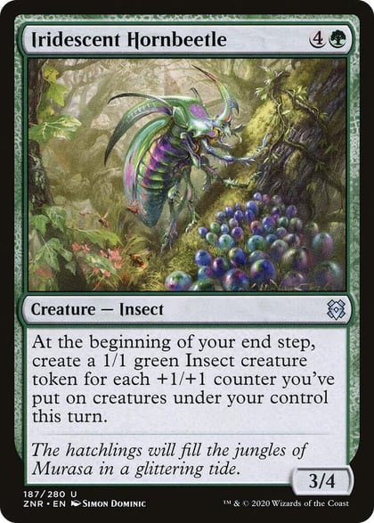 Iridescent Hornbeetle, Zendikar Rising 187