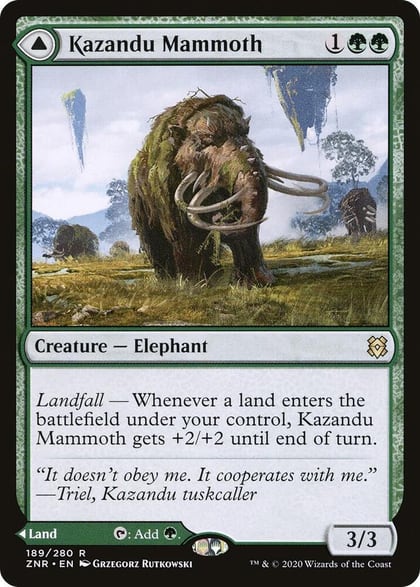 Kazandu Mammoth, Zendikar Rising 189
