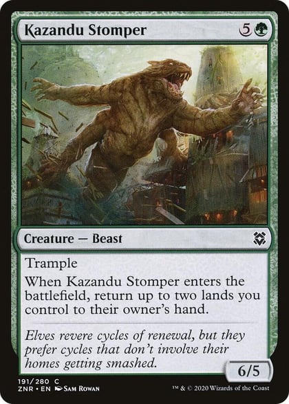 Kazandu Stomper, Zendikar Rising 191