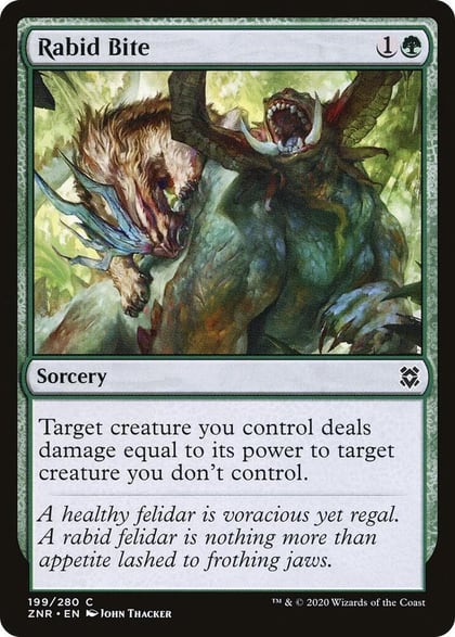 Rabid Bite, Zendikar Rising 199