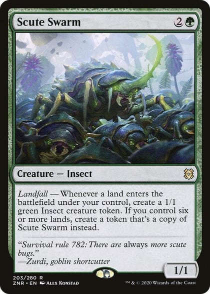 Scute Swarm, Zendikar Rising 203