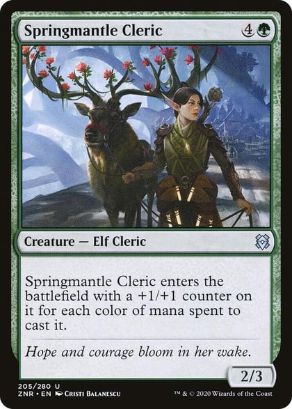 Springmantle Cleric, Zendikar Rising 205
