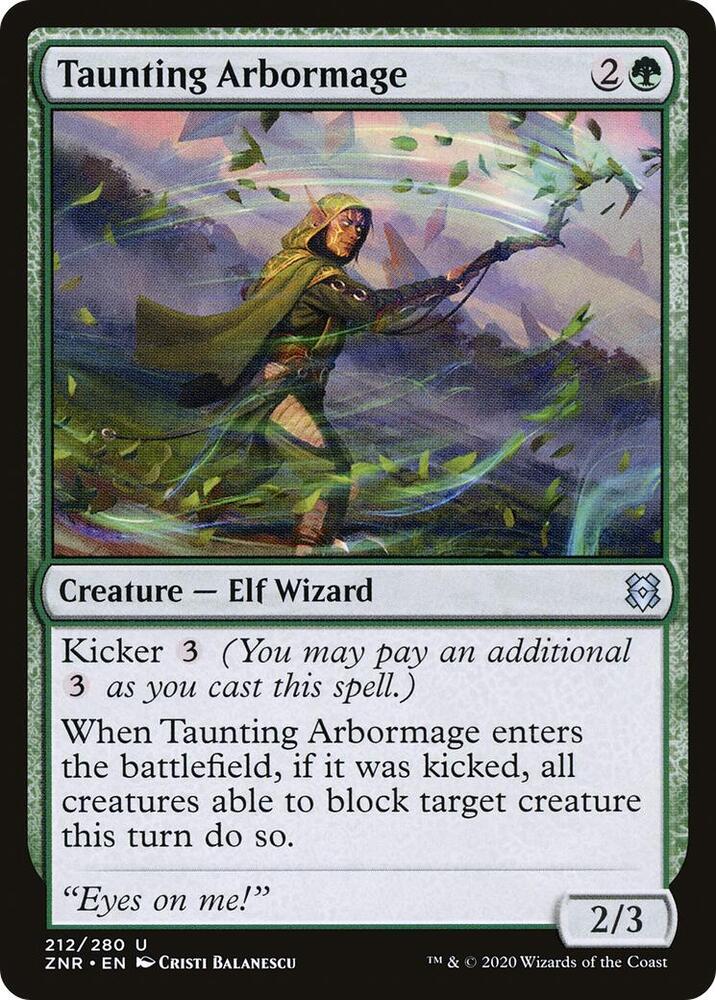 Taunting Arbormage, Zendikar Rising 212