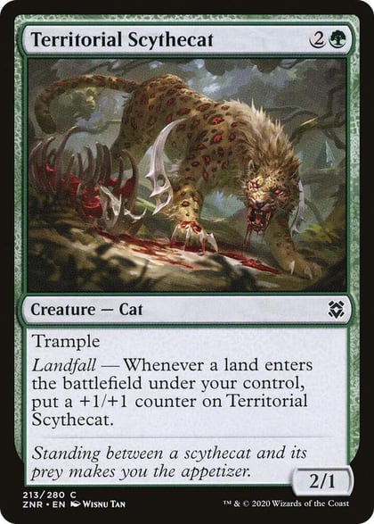 Territorial Scythecat, Zendikar Rising 213