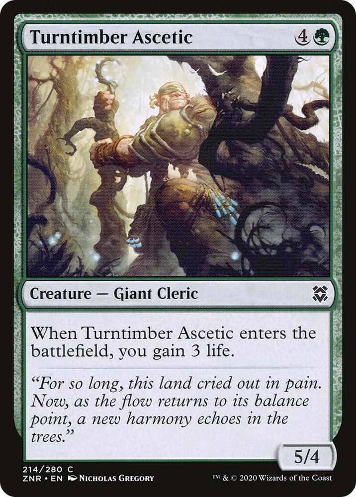 Turntimber Ascetic, Zendikar Rising 214