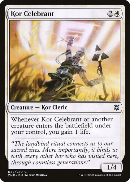 Kor Celebrant, Zendikar Rising 22