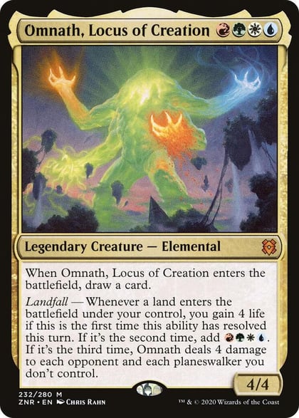 Omnath, Locus of Creation, Zendikar Rising 232