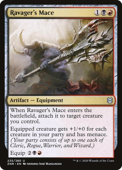 Ravager's Mace, Zendikar Rising 235