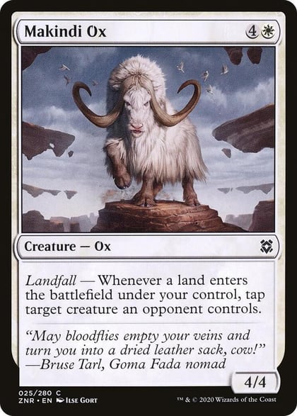 Makindi Ox, Zendikar Rising 25