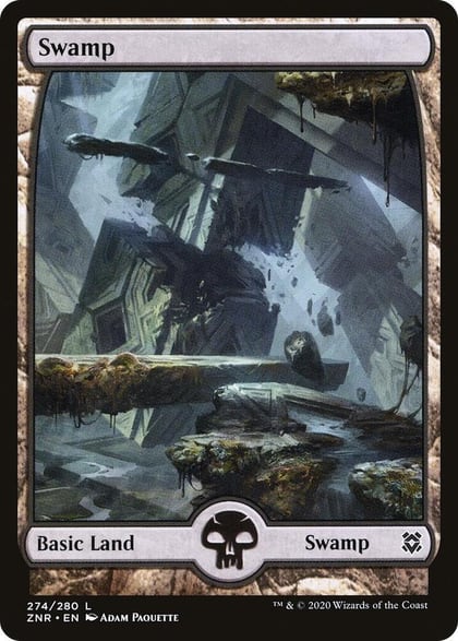 Swamp (274) - Full Art, Zendikar Rising 274