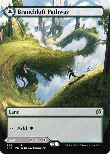 Branchloft Pathway (Borderless), Zendikar Rising 284