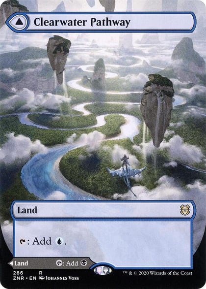 Clearwater Pathway (Borderless), Zendikar Rising 286