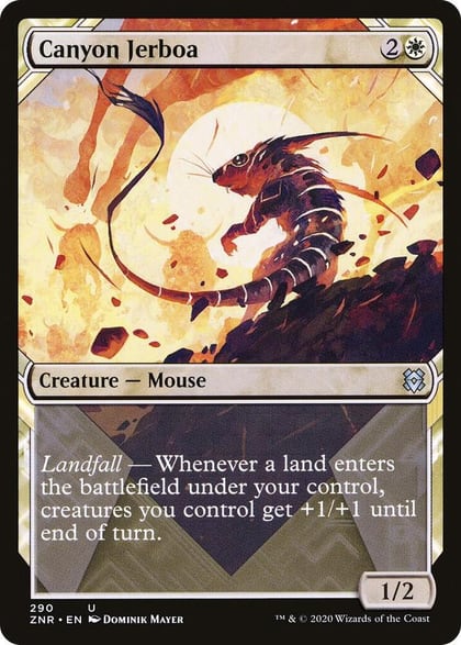 Canyon Jerboa (Showcase), Zendikar Rising 290