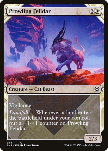 Prowling Felidar (Showcase), Zendikar Rising 294