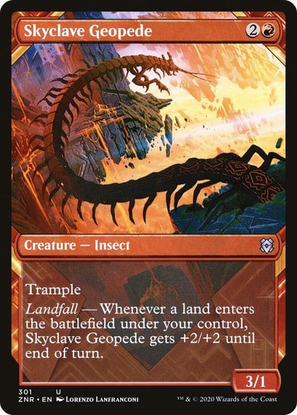 Skyclave Geopede (Showcase), Zendikar Rising 301