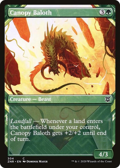 Canopy Baloth (Showcase), Zendikar Rising 304