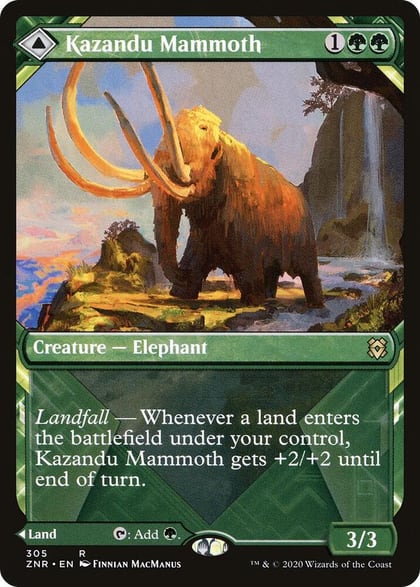 Kazandu Mammoth (Showcase), Zendikar Rising 305