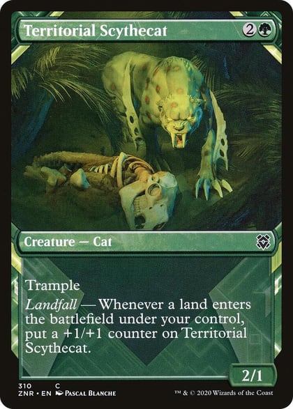 Territorial Scythecat (Showcase), Zendikar Rising 310