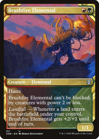 Brushfire Elemental (Showcase), Zendikar Rising 311
