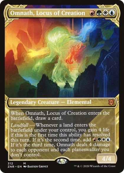 Omnath, Locus of Creation (Showcase), Zendikar Rising 312