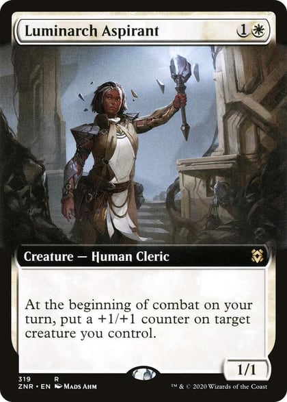 Luminarch Aspirant (Extended Art), Zendikar Rising 319