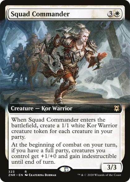 Squad Commander (Extended Art), Zendikar Rising 323