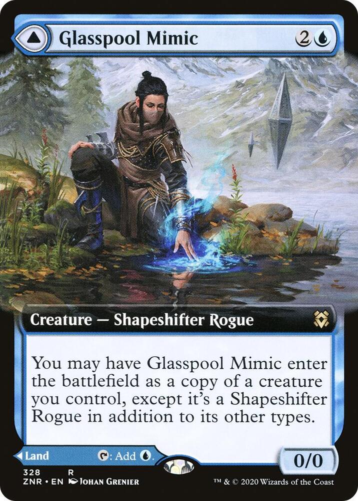 Glasspool Mimic (Extended Art), Zendikar Rising 328