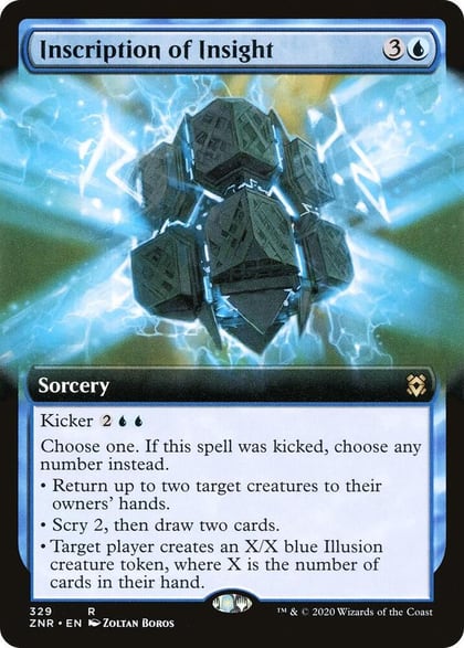 Inscription of Insight (Extended Art), Zendikar Rising 329