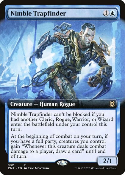 Nimble Trapfinder (Extended Art), Zendikar Rising 332