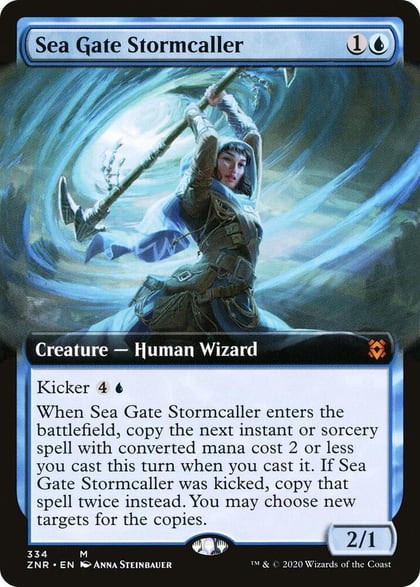 Sea Gate Stormcaller (Extended Art), Zendikar Rising 334