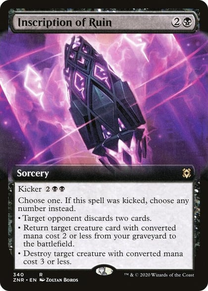 Inscription of Ruin (Extended Art), Zendikar Rising 340