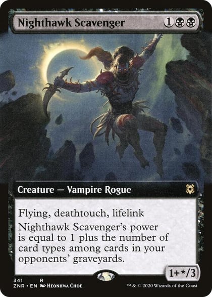Nighthawk Scavenger (Extended Art), Zendikar Rising 341