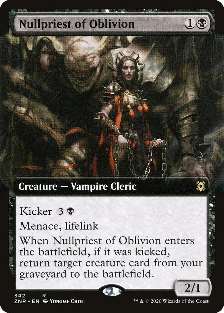 Nullpriest of Oblivion (Extended Art), Zendikar Rising 342