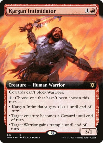 Kargan Intimidator (Extended Art), Zendikar Rising 347
