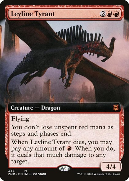 Leyline Tyrant (Extended Art), Zendikar Rising 348