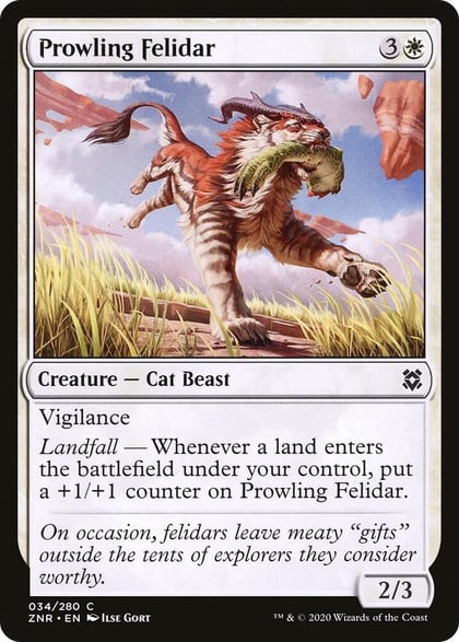 Prowling Felidar, Zendikar Rising 34