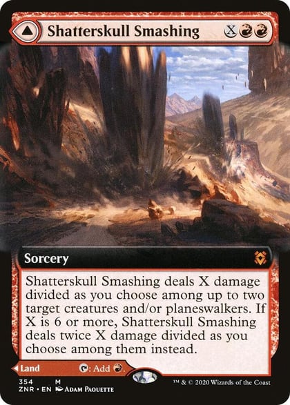 Shatterskull Smashing (Extended Art), Zendikar Rising 354