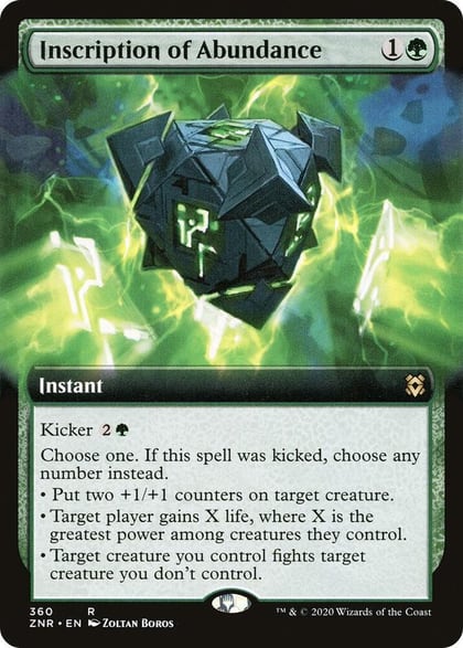 Inscription of Abundance (Extended Art), Zendikar Rising 360
