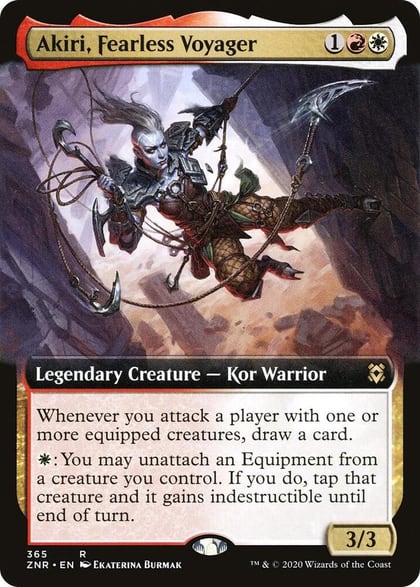Akiri, Fearless Voyager (Extended Art), Zendikar Rising 365