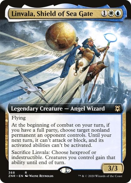 Linvala, Shield of Sea Gate (Extended Art), Zendikar Rising 368