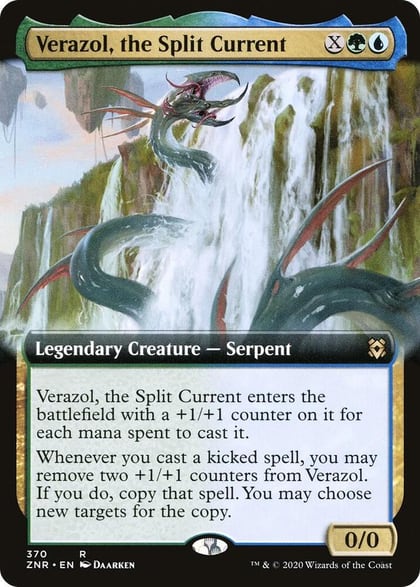 Verazol, the Split Current (Extended Art), Zendikar Rising 370