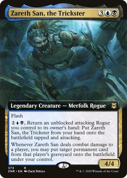 Zareth San, the Trickster (Extended Art), Zendikar Rising 373