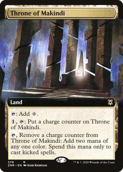 Throne of Makindi (Extended Art), Zendikar Rising 379