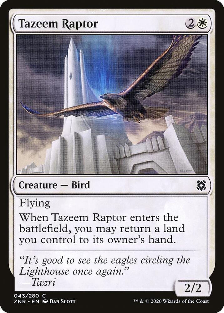 Tazeem Raptor, Zendikar Rising 43